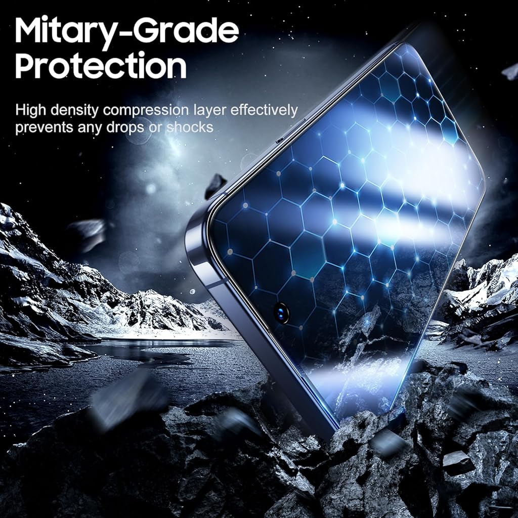 ZORBES® 2 Pack for iPhone 15 Pro Max Privacy Screen Protector Automatic Dust Removal 6.7 inch 9H Full Coverage 2PCS ZORBES® 2 Pack for iPhone 15 Pro Max Privacy Screen Protector Automatic Dust Removal 6.7 inch 9H Full Coverage 2PCS